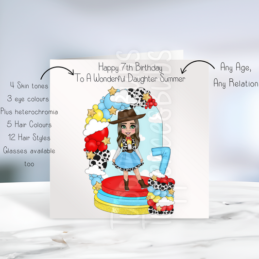 Cowboy Inspired Birthday Card