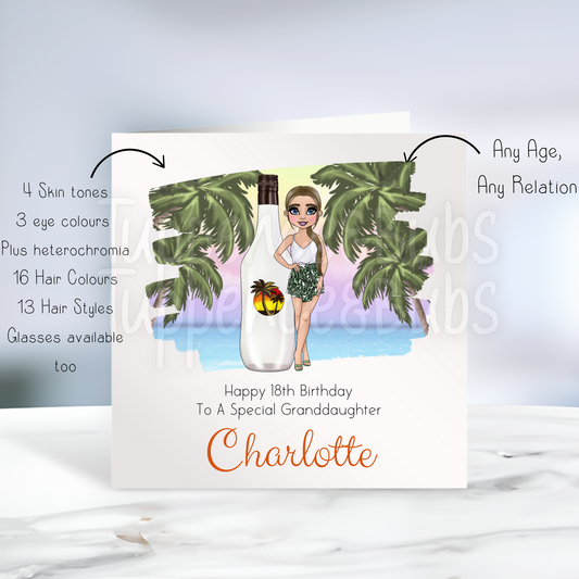 Malibu Inspired Birthday Card