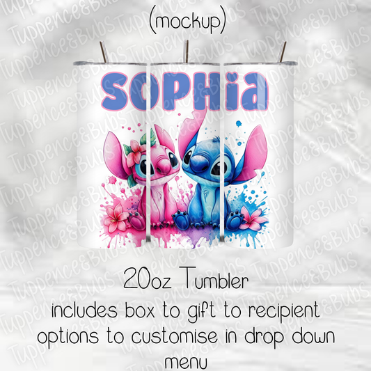 Stitch & Angel Tumbler - 2 Designs