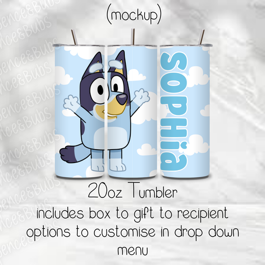 Bluey/Bingo Themed Tumbler