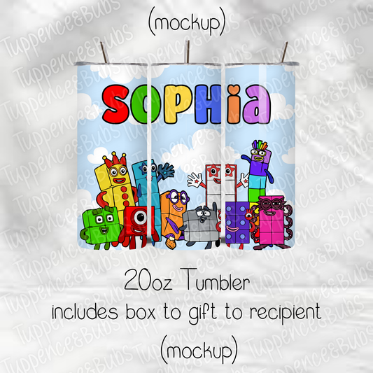 Numberblock Themed Tumbler - 20oz