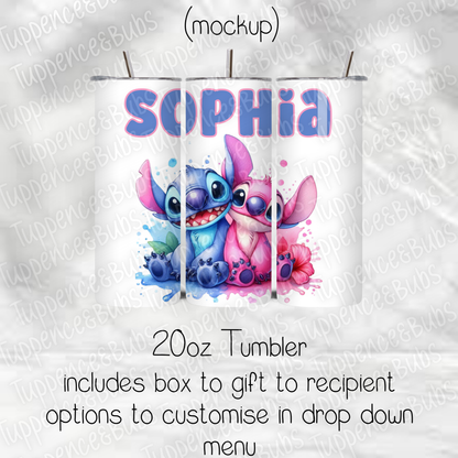 Stitch & Angel Tumbler - 2 Designs