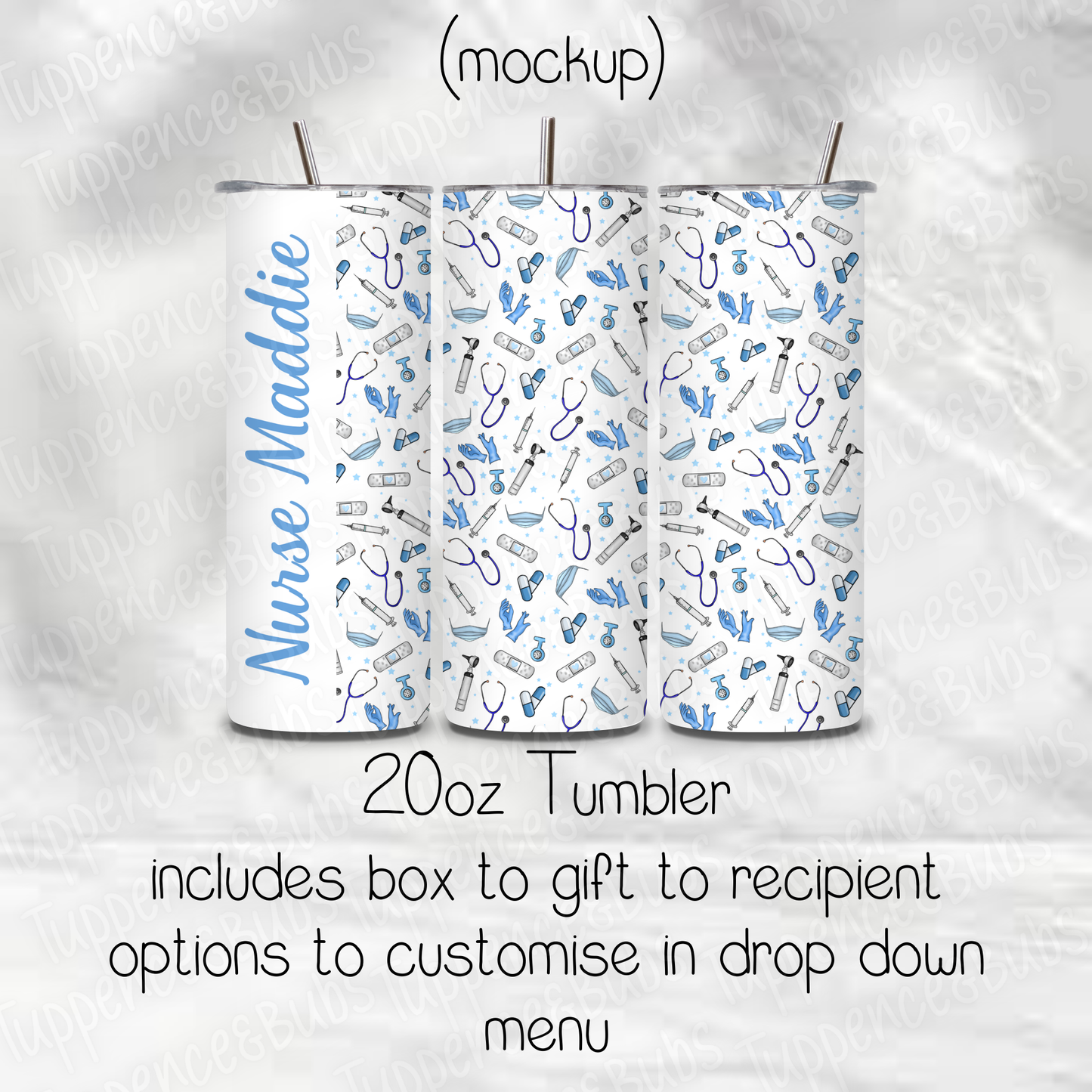 Nurse/Carer Themed 20oz Tumbler