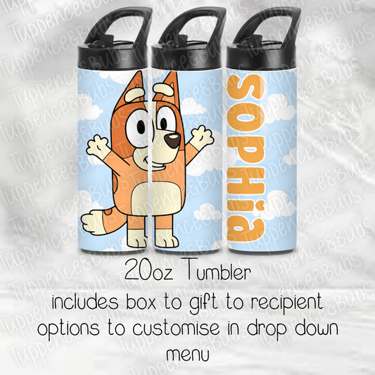 Bluey/Bingo Themed Tumbler