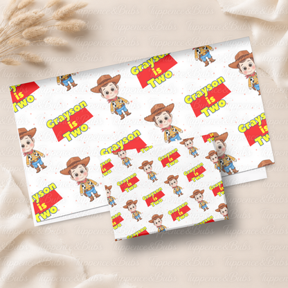 Toy Themed Wrapping Sheets (5 sheets)