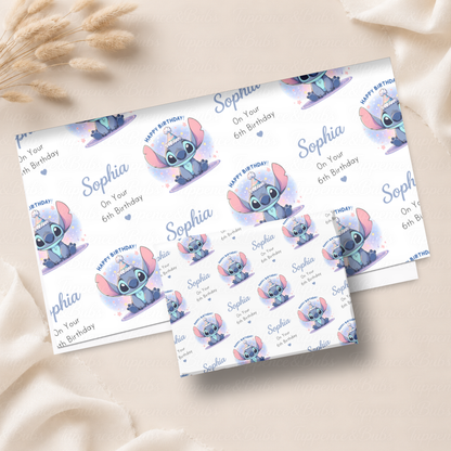 5 Sheets Stitch Wrapping Paper