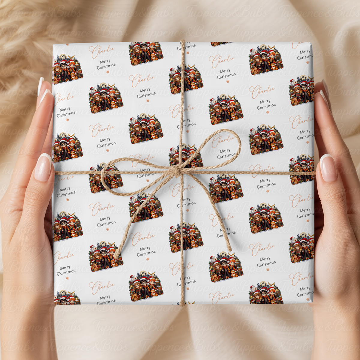 Magical Wizard Christmas Personalised Wrapping Paper – 5 A3 Sheets