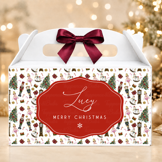 Personalised Nutcracker Christmas Gable Box