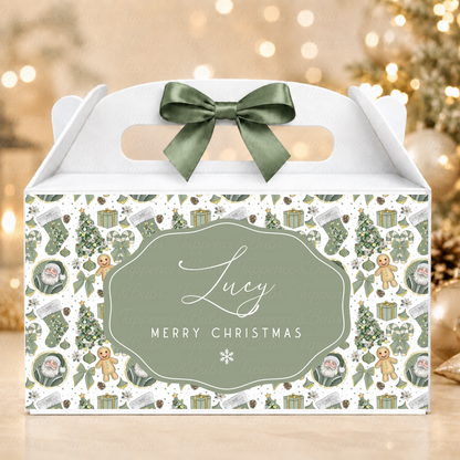 Personalised Reindeer Christmas Gable Box – 3 Colours