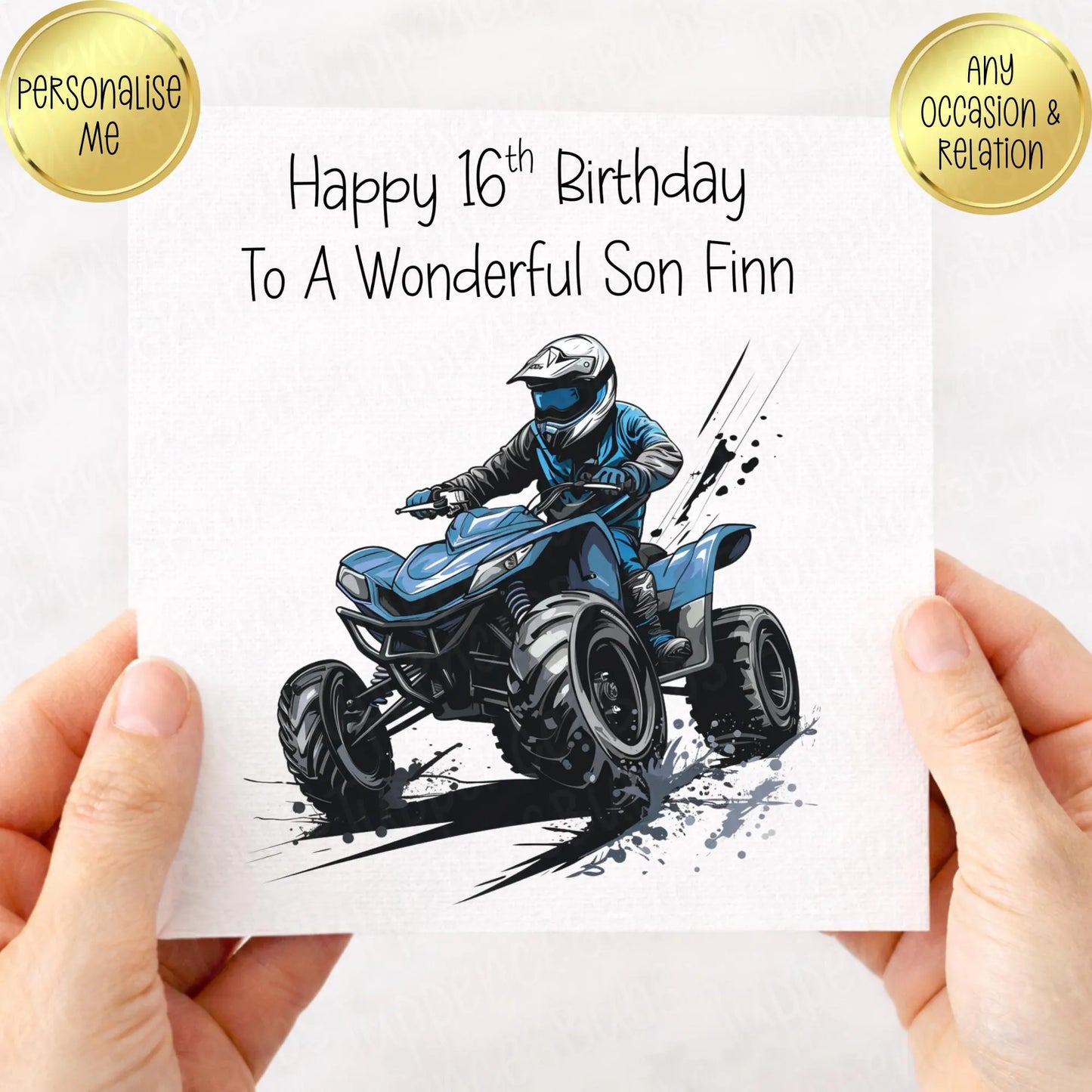 Quad Themed Birthday Card