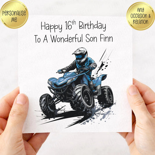 Quad Themed Birthday Card