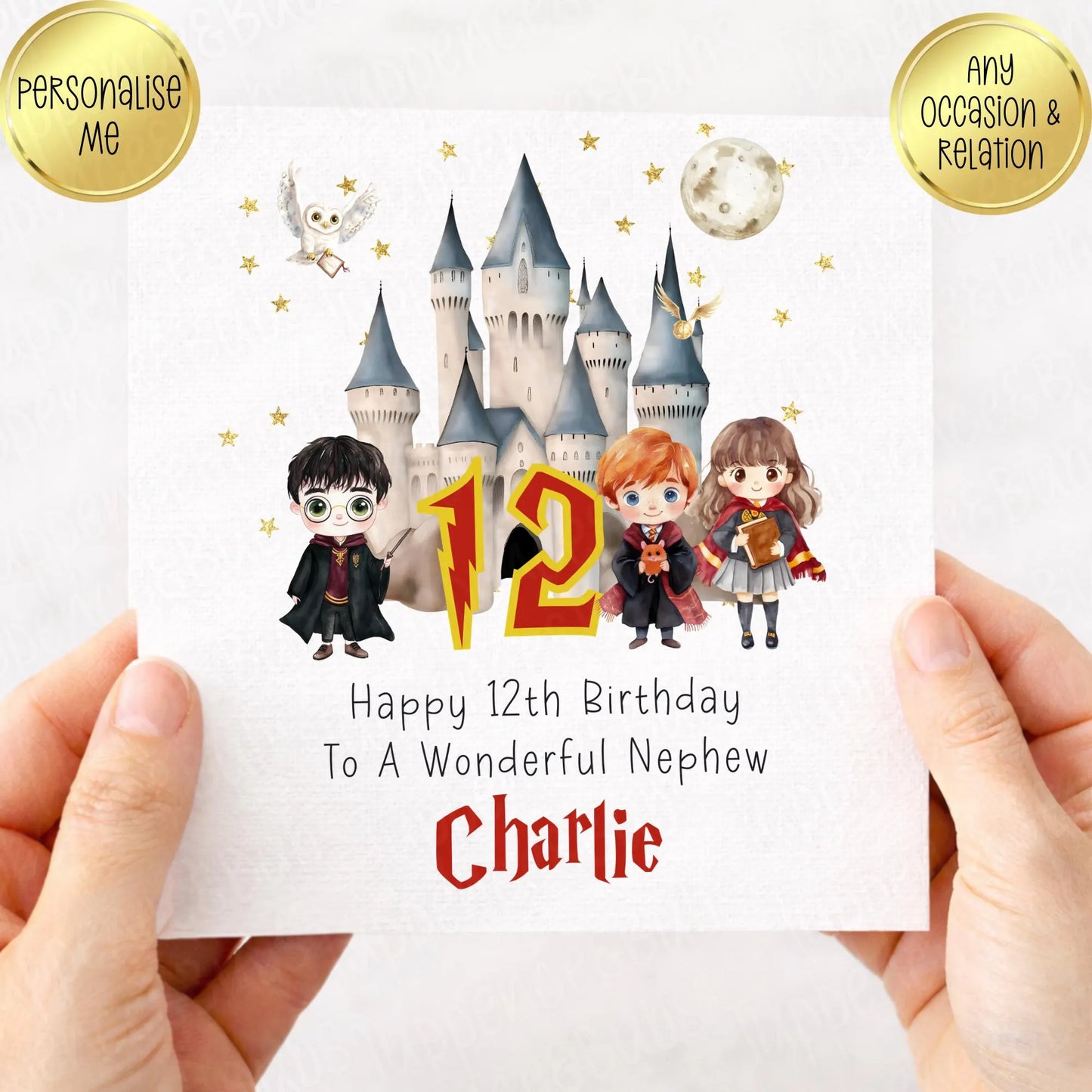 Wizard Themed Birthday Card