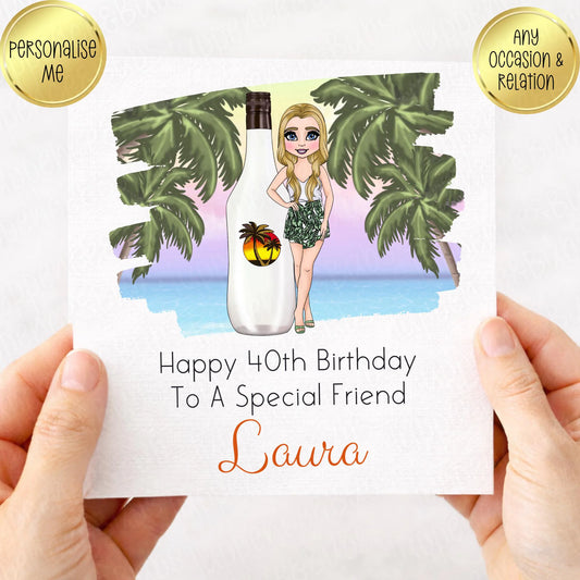 Malibu Inspired Birthday Card