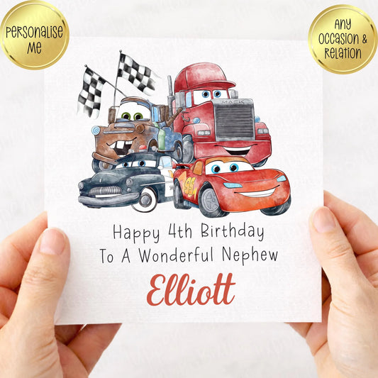 Cars Themed Card