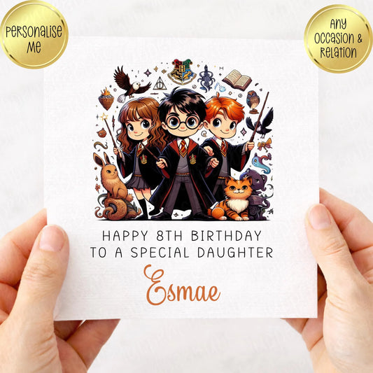 Wizard Inspired Birthday Card