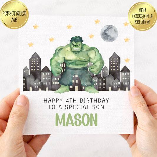 Hulk Themed Card