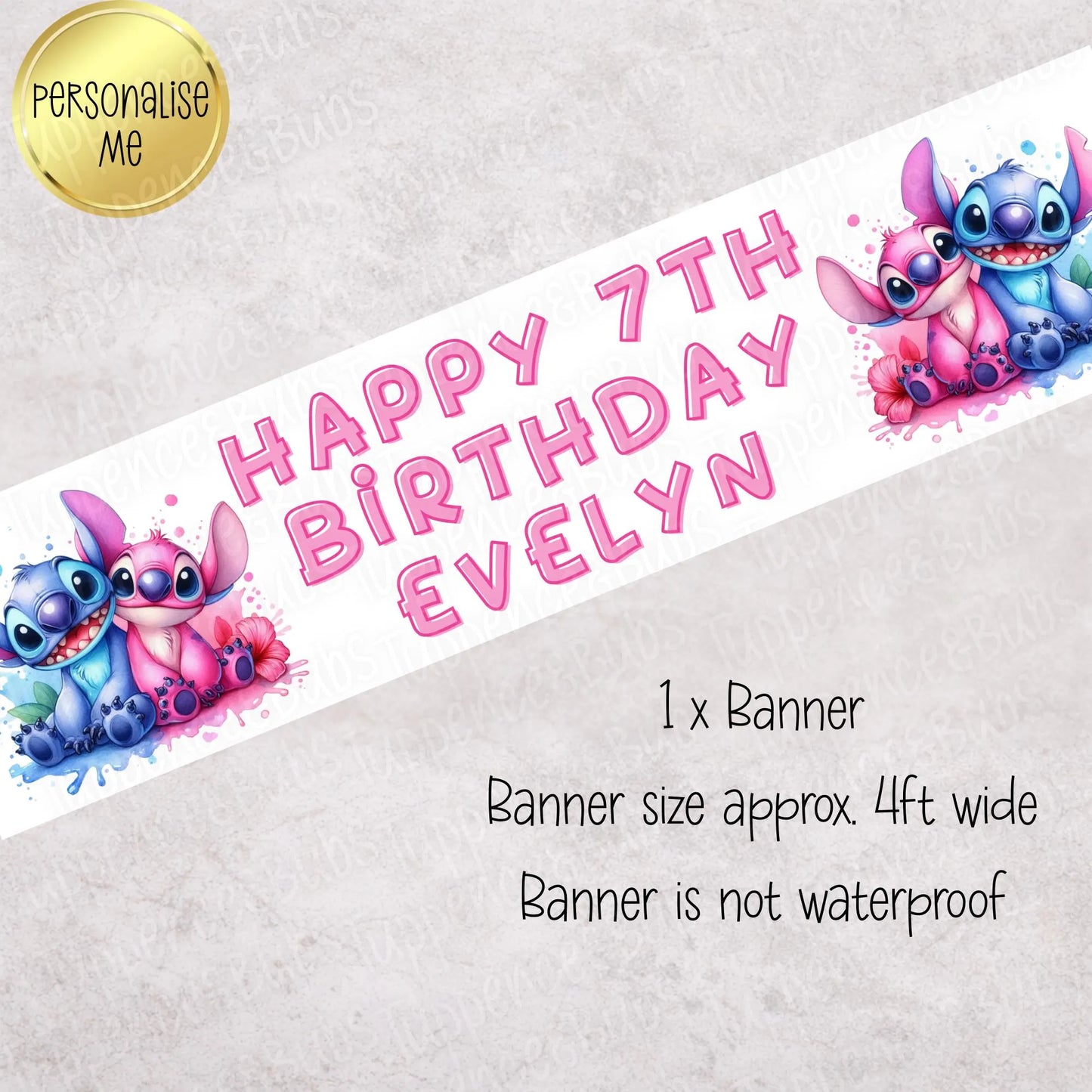 Stitch & Angel Themed Banner