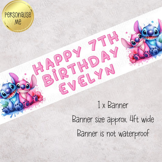 Stitch & Angel Themed Banner