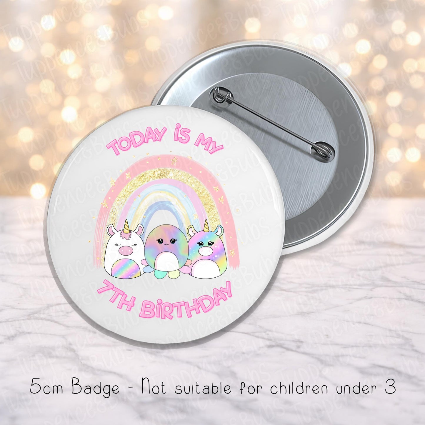 Squishmallow Inspired Badge - Any Age