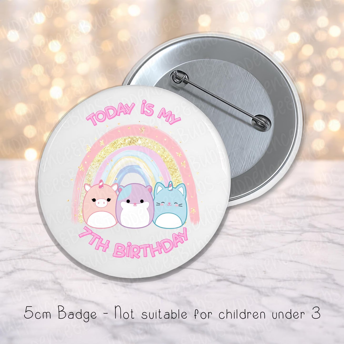 Squishmallow Inspired Badge - Any Age