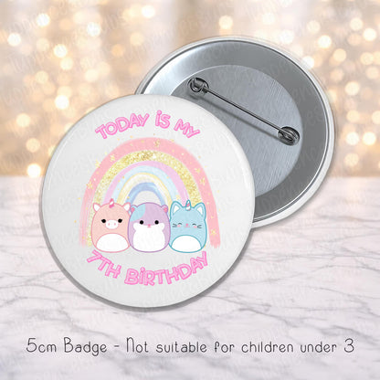 Squishmallow Inspired Badge - Any Age