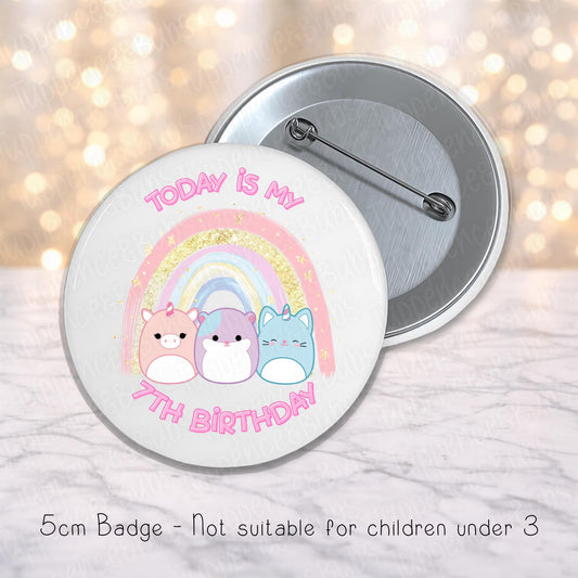 Squishmallow Inspired Badge - Any Age