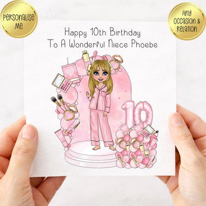 Beauty Inspired Birthday Card