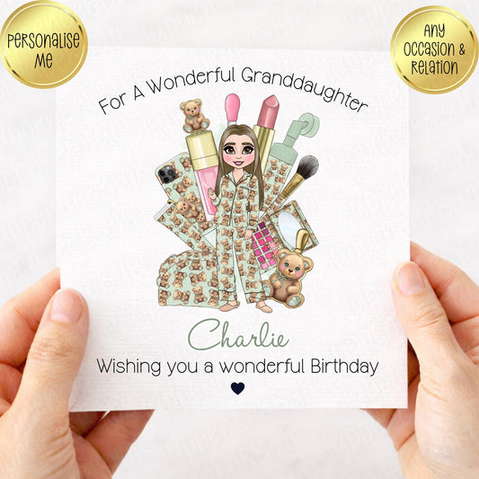 Sage Green Make Up Inspired Card