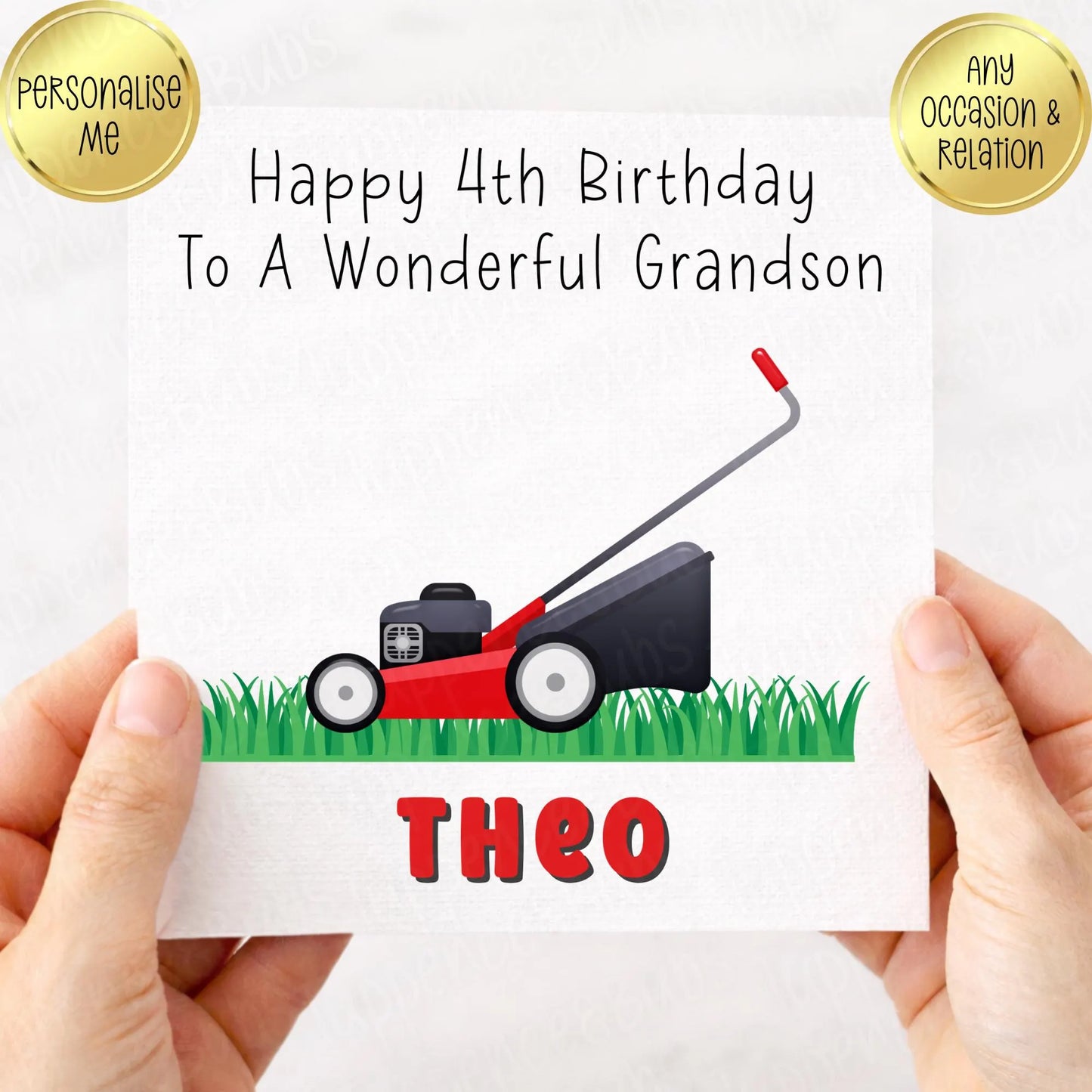 Lawn Mower Birthday Card