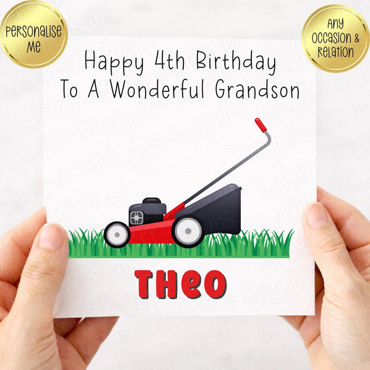 Lawn Mower Birthday Card