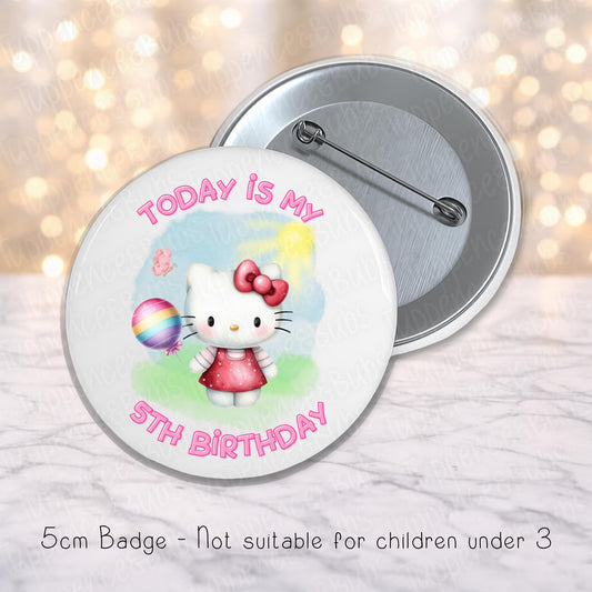 Hello Kitty Inspired Badge
