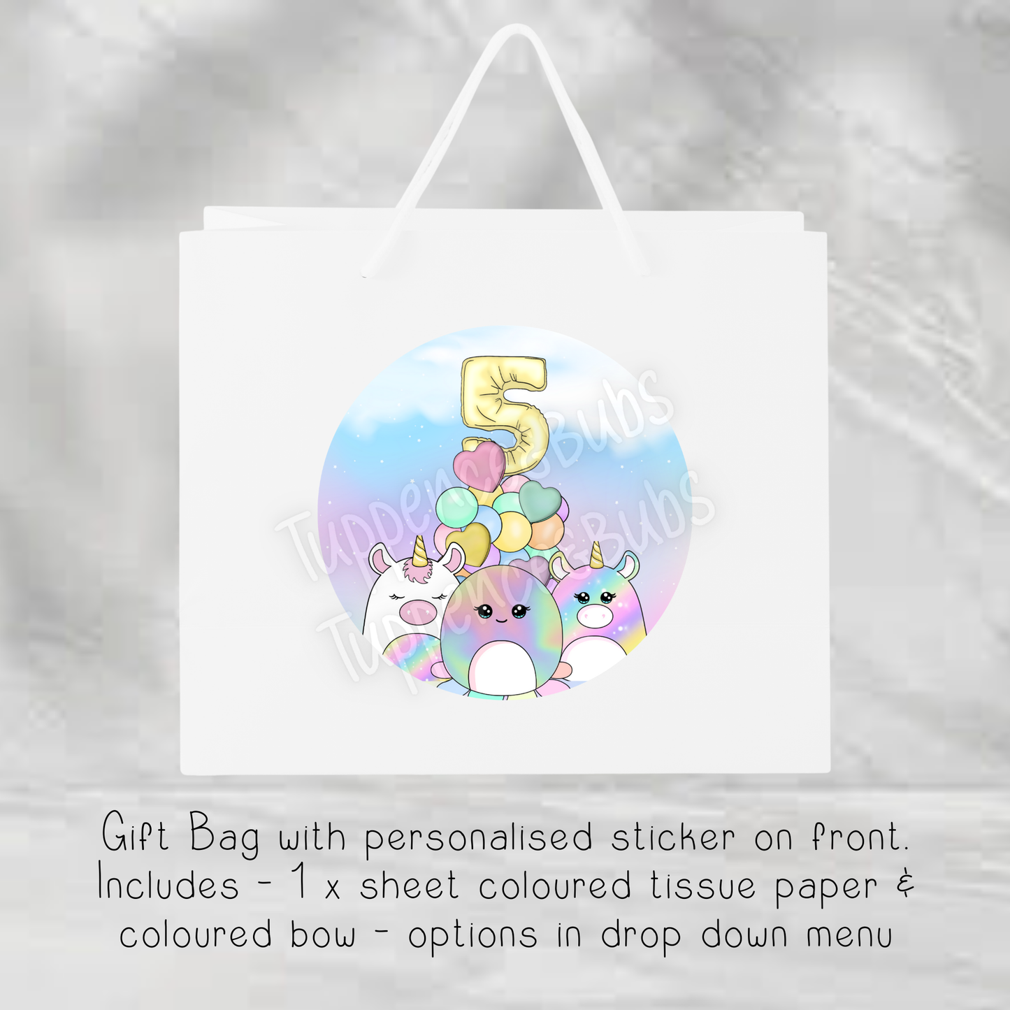 Squish Mallow Inspired Gift Bag - 2 Sizes Available